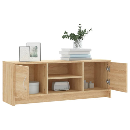 Tv-Meubel 02X30X37,5 Cm Bewerkt Hout Kleurig Sonoma eiken
