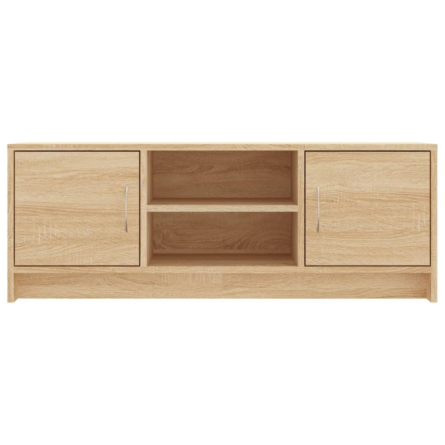 Tv-Meubel 02X30X37,5 Cm Bewerkt Hout Kleurig Sonoma eiken