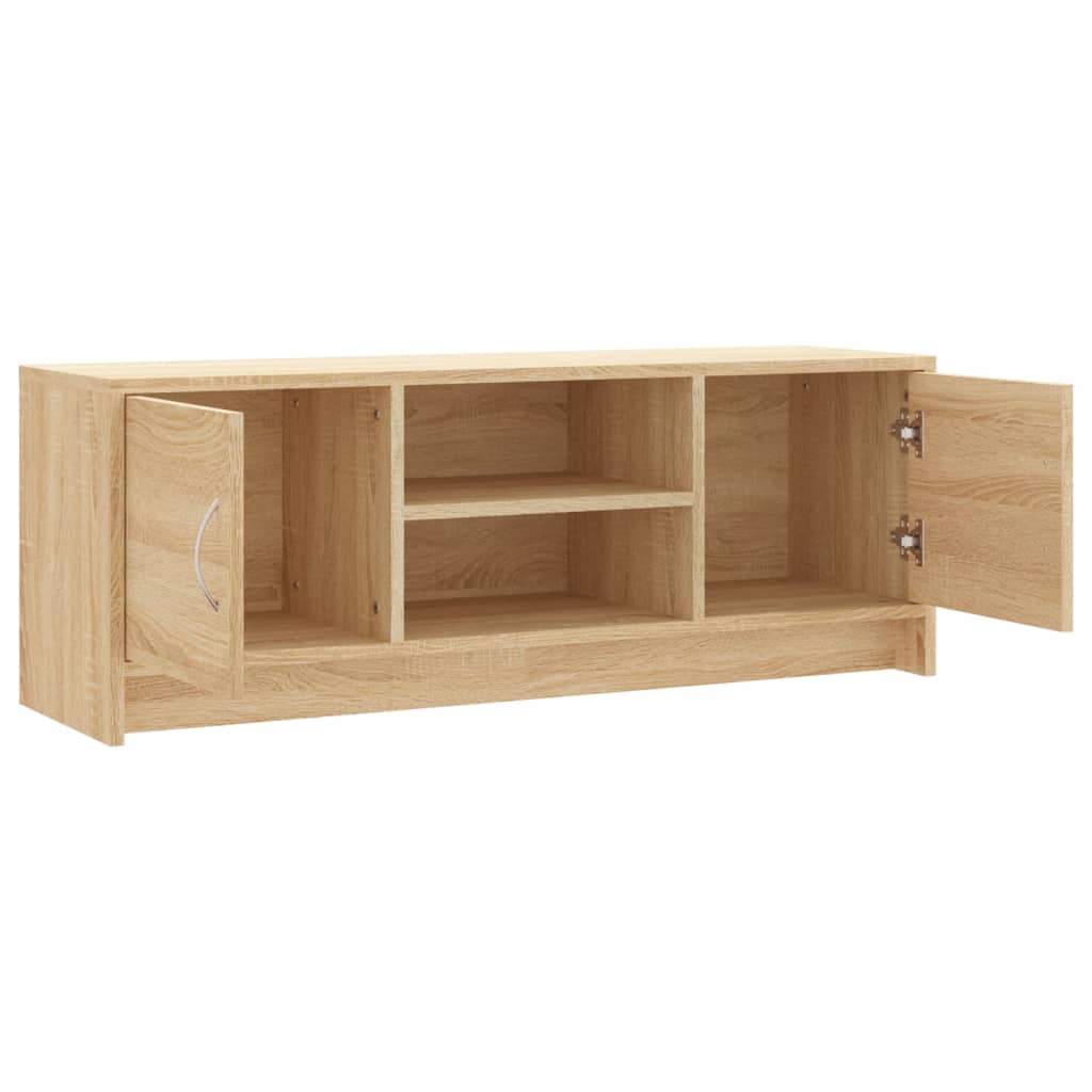Tv-Meubel 02X30X37,5 Cm Bewerkt Hout Kleurig Sonoma eiken