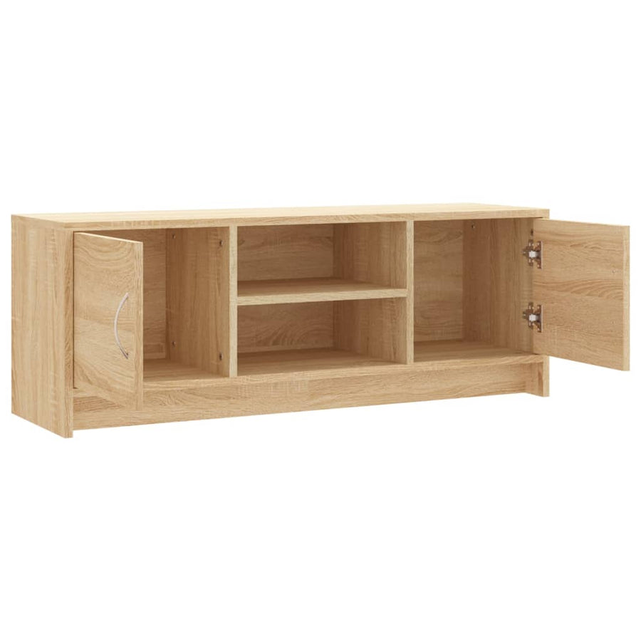 Tv-Meubel 02X30X37,5 Cm Bewerkt Hout Kleurig Sonoma eiken