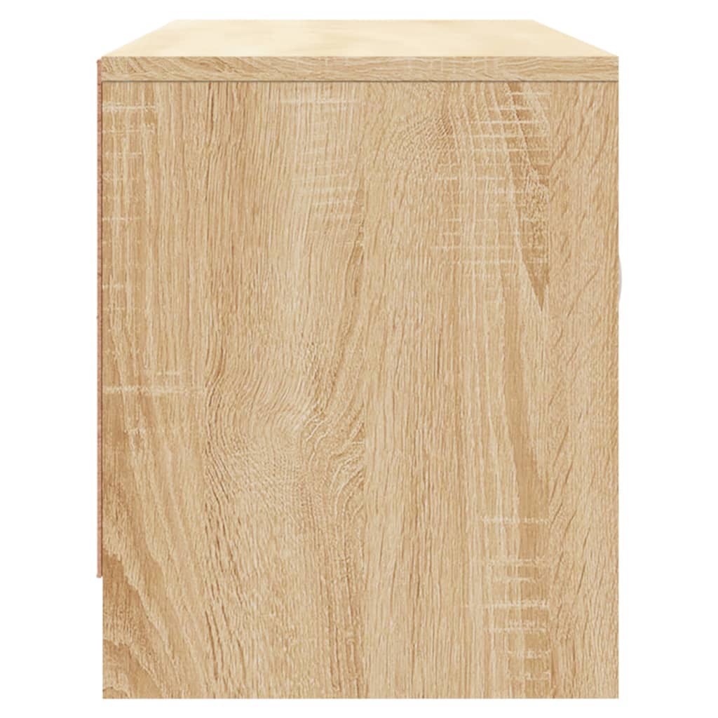 Tv-Meubel 02X30X37,5 Cm Bewerkt Hout Kleurig Sonoma eiken