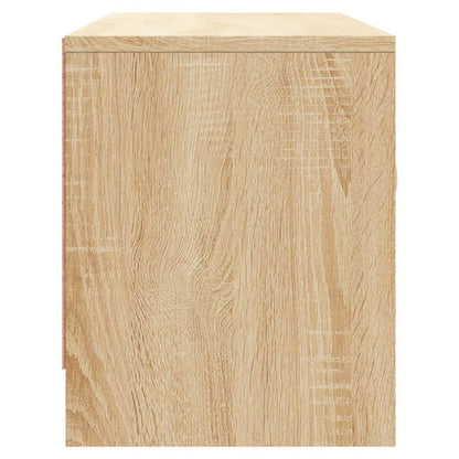 Tv-Meubel 02X30X37,5 Cm Bewerkt Hout Kleurig Sonoma eiken
