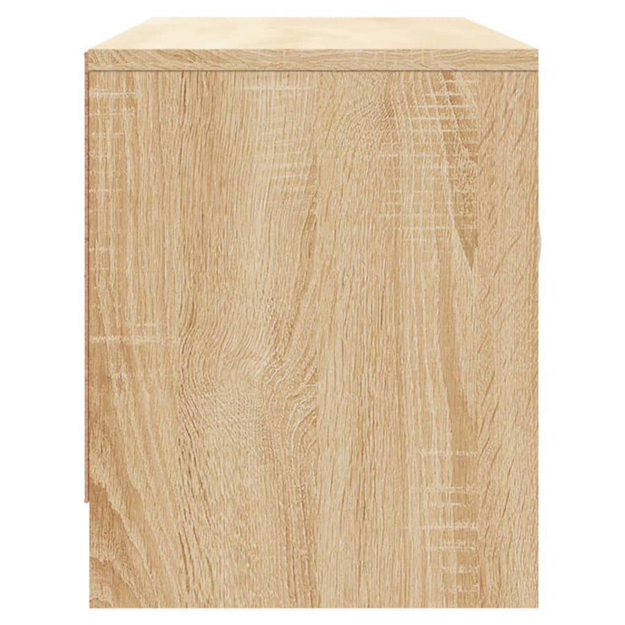 Tv-Meubel 02X30X37,5 Cm Bewerkt Hout Kleurig Sonoma eiken