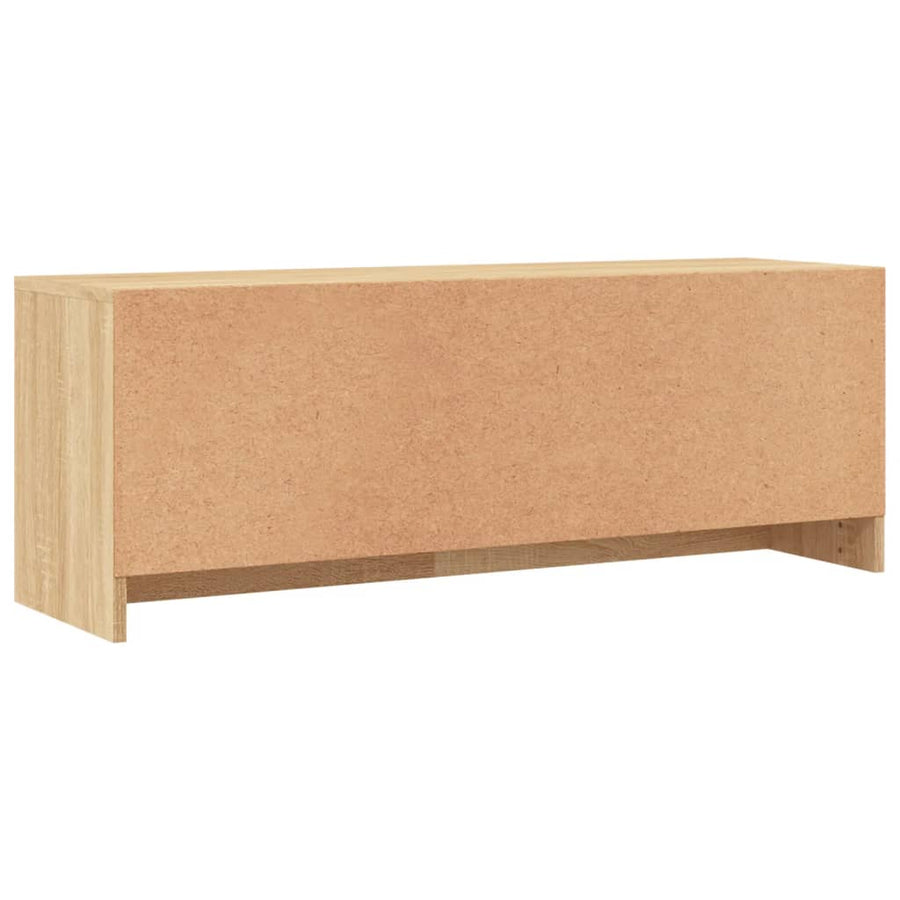 Tv-Meubel 02X30X37,5 Cm Bewerkt Hout Kleurig Sonoma eiken
