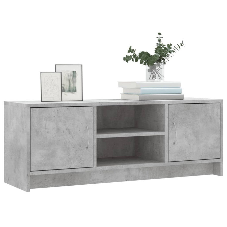 Tv-Meubel 02X30X37,5 Cm Bewerkt Hout Betongrijs
