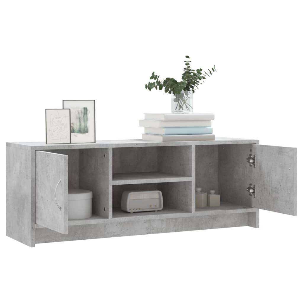 Tv-Meubel 02X30X37,5 Cm Bewerkt Hout Betongrijs