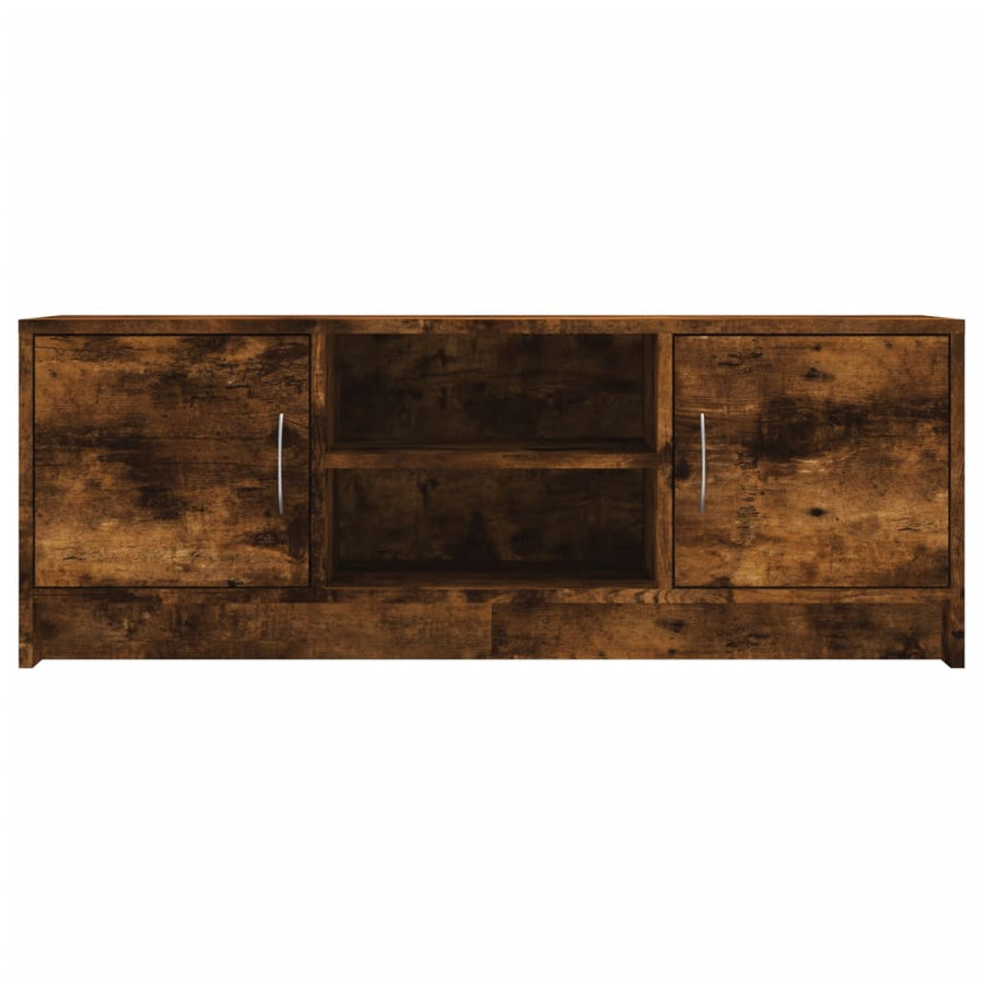 Tv-Meubel 02X30X37,5 Cm Bewerkt Hout Kleurig Gerookt eiken