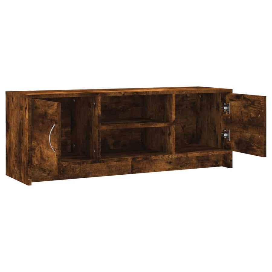 Tv-Meubel 02X30X37,5 Cm Bewerkt Hout Kleurig Gerookt eiken