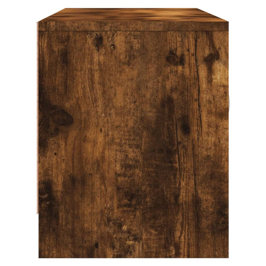 Tv-Meubel 02X30X37,5 Cm Bewerkt Hout Kleurig Gerookt eiken