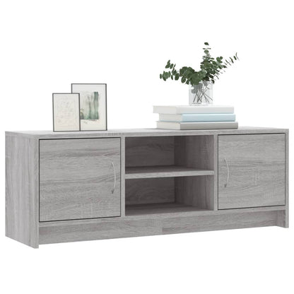 Tv-Meubel 02X30X37,5 Cm Bewerkt Hout Eikenkleurig Grijs sonoma