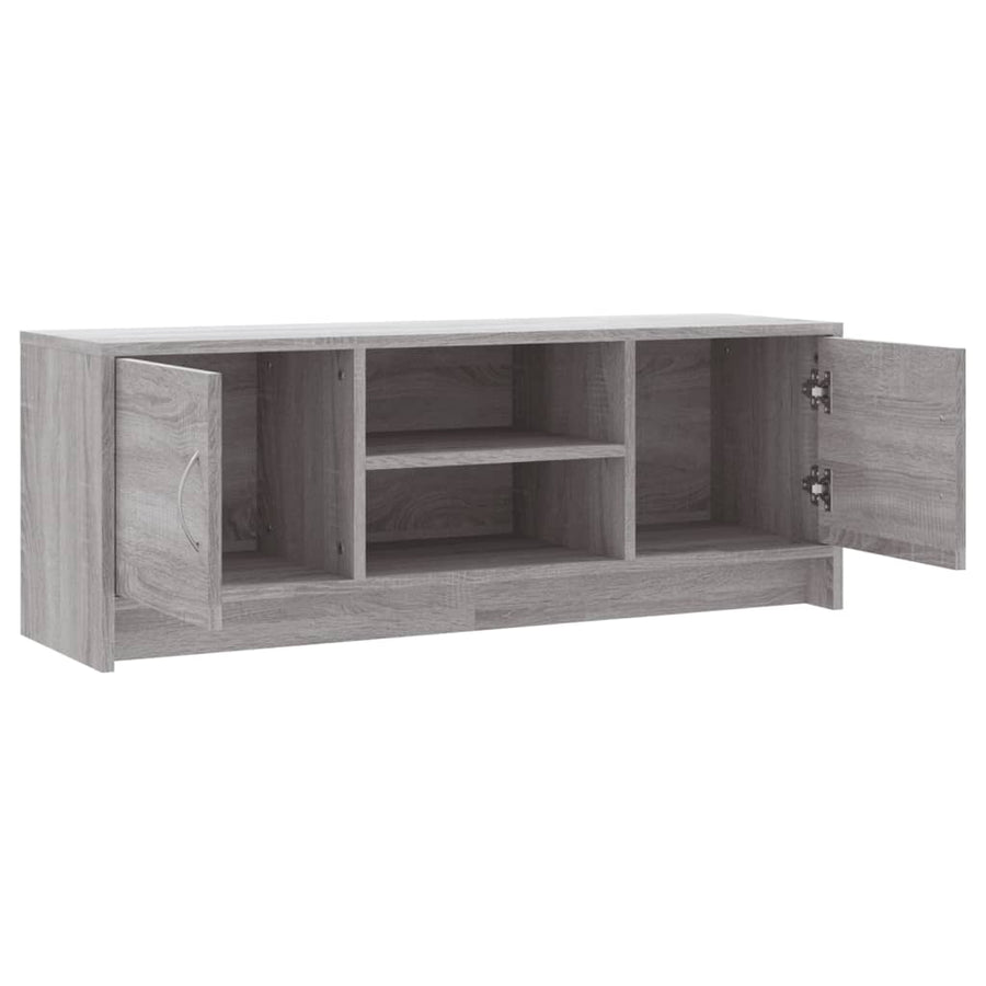 Tv-Meubel 02X30X37,5 Cm Bewerkt Hout Eikenkleurig Grijs sonoma