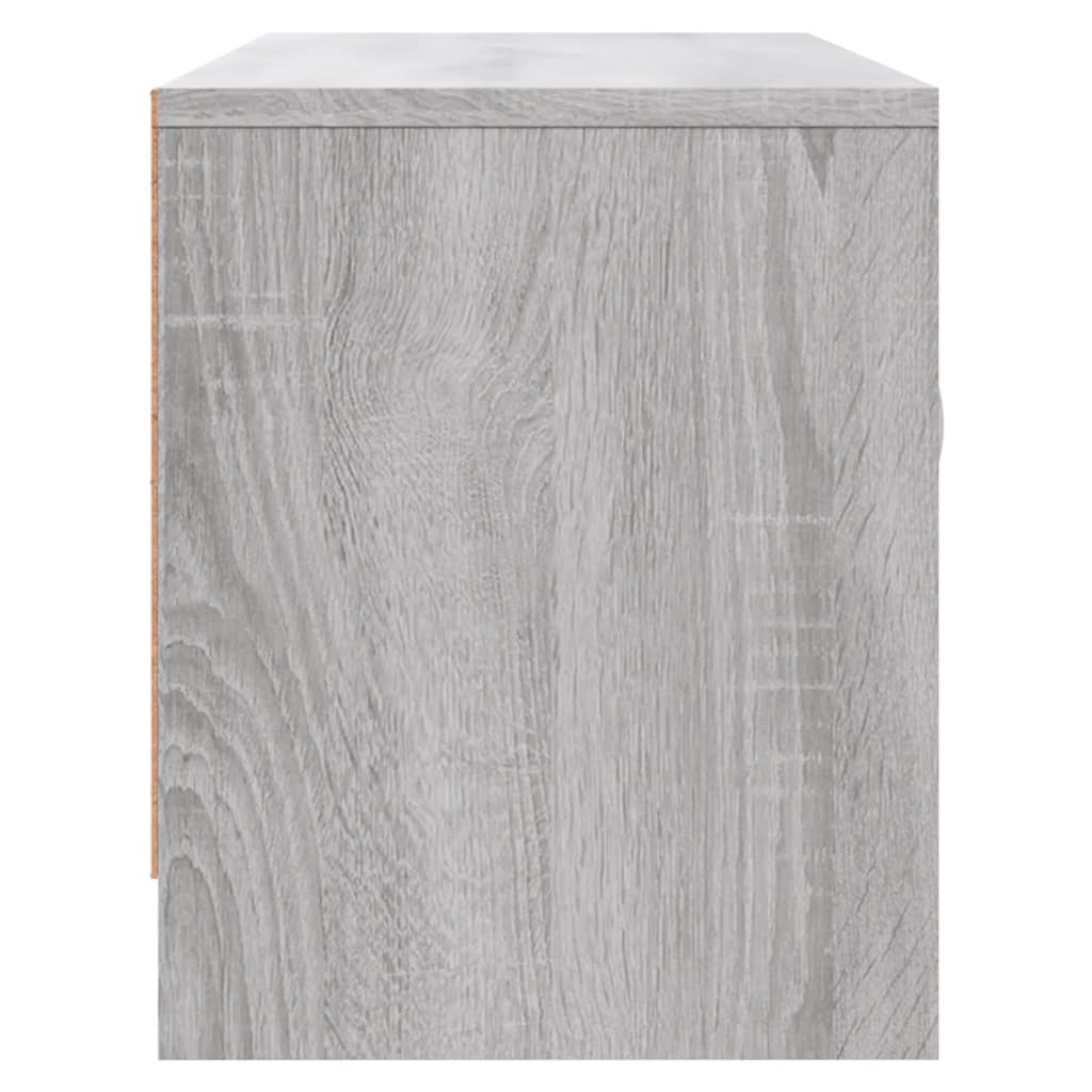 Tv-Meubel 02X30X37,5 Cm Bewerkt Hout Eikenkleurig Grijs sonoma