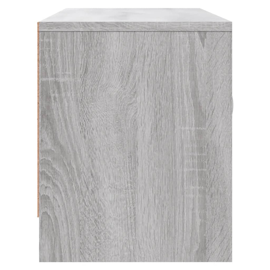 Tv-Meubel 02X30X37,5 Cm Bewerkt Hout Eikenkleurig Grijs sonoma