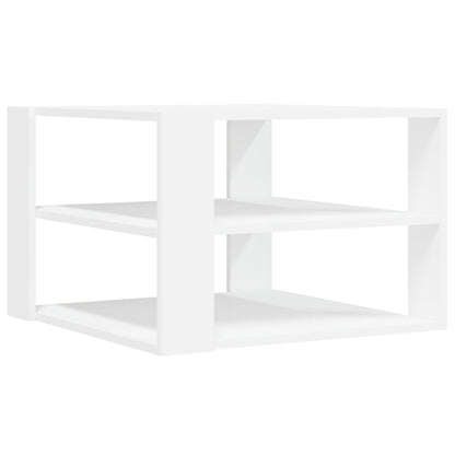 Salontafel 59,5X59,5X40 Cm Bewerkt Hout Wit