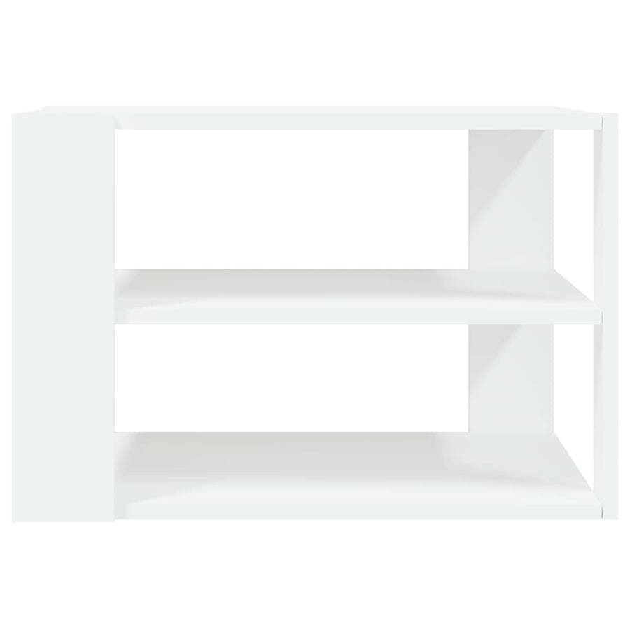Salontafel 59,5X59,5X40 Cm Bewerkt Hout Wit
