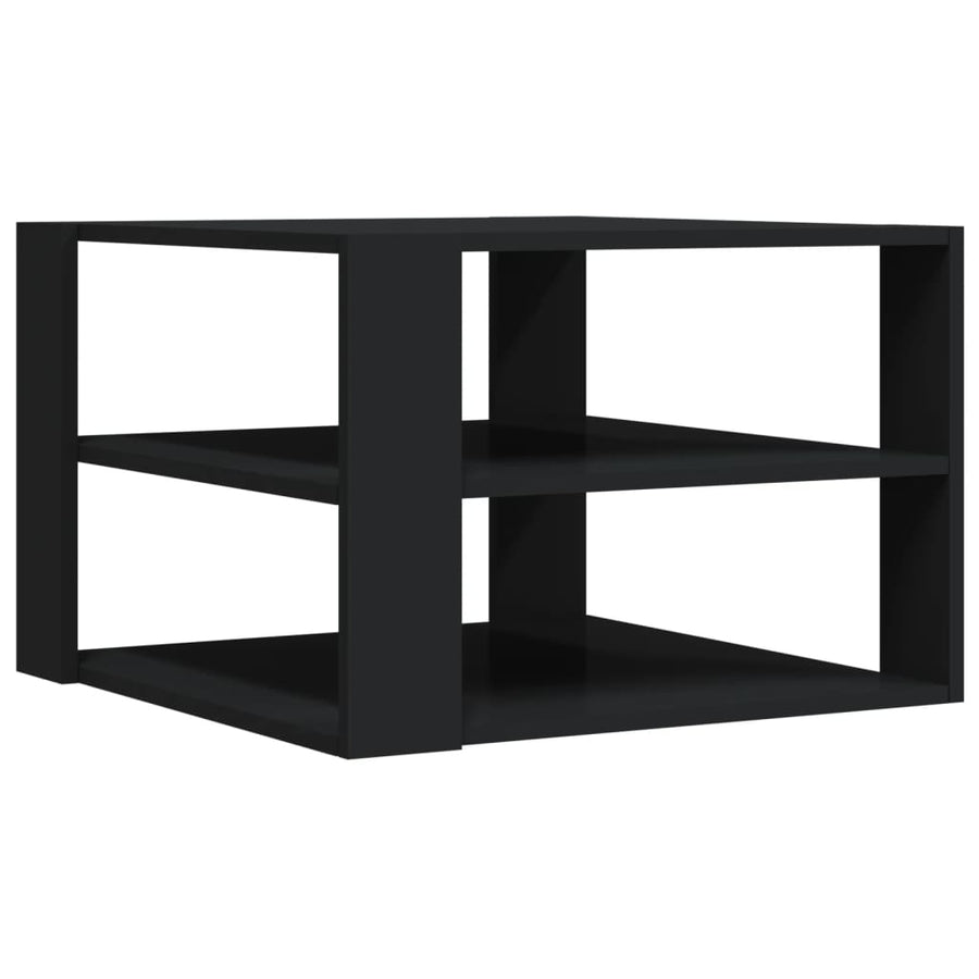 Salontafel 59,5X59,5X40 Cm Bewerkt Hout Zwart
