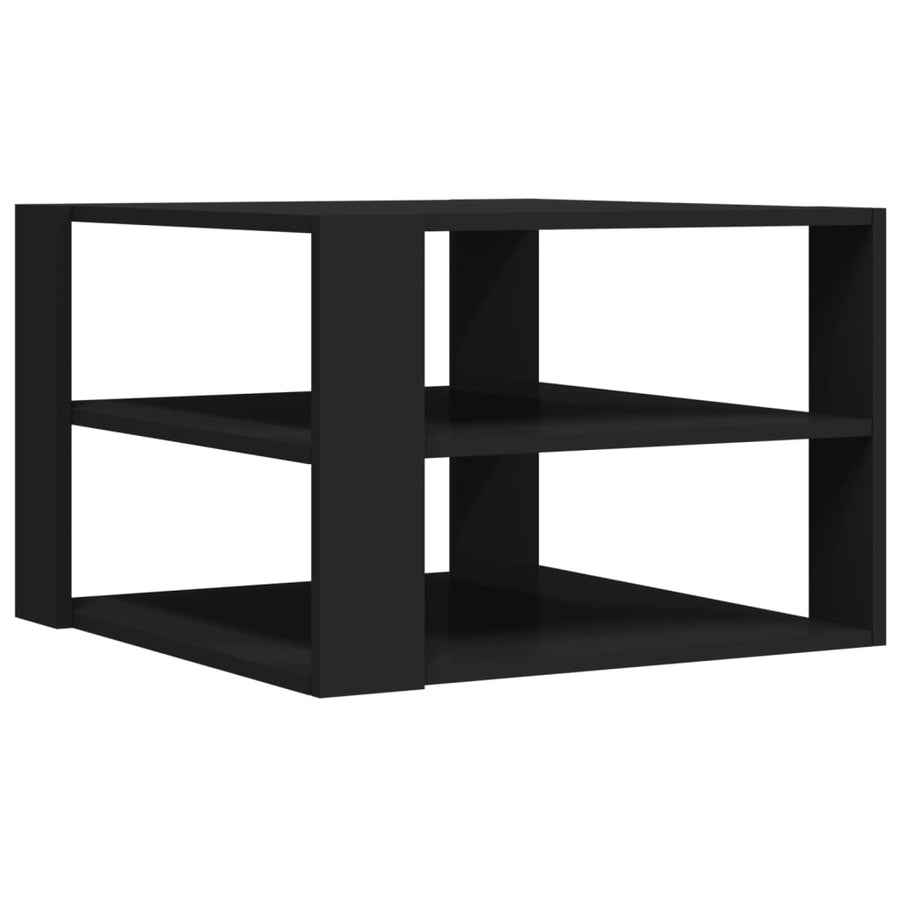 Salontafel 59,5X59,5X40 Cm Bewerkt Hout Zwart