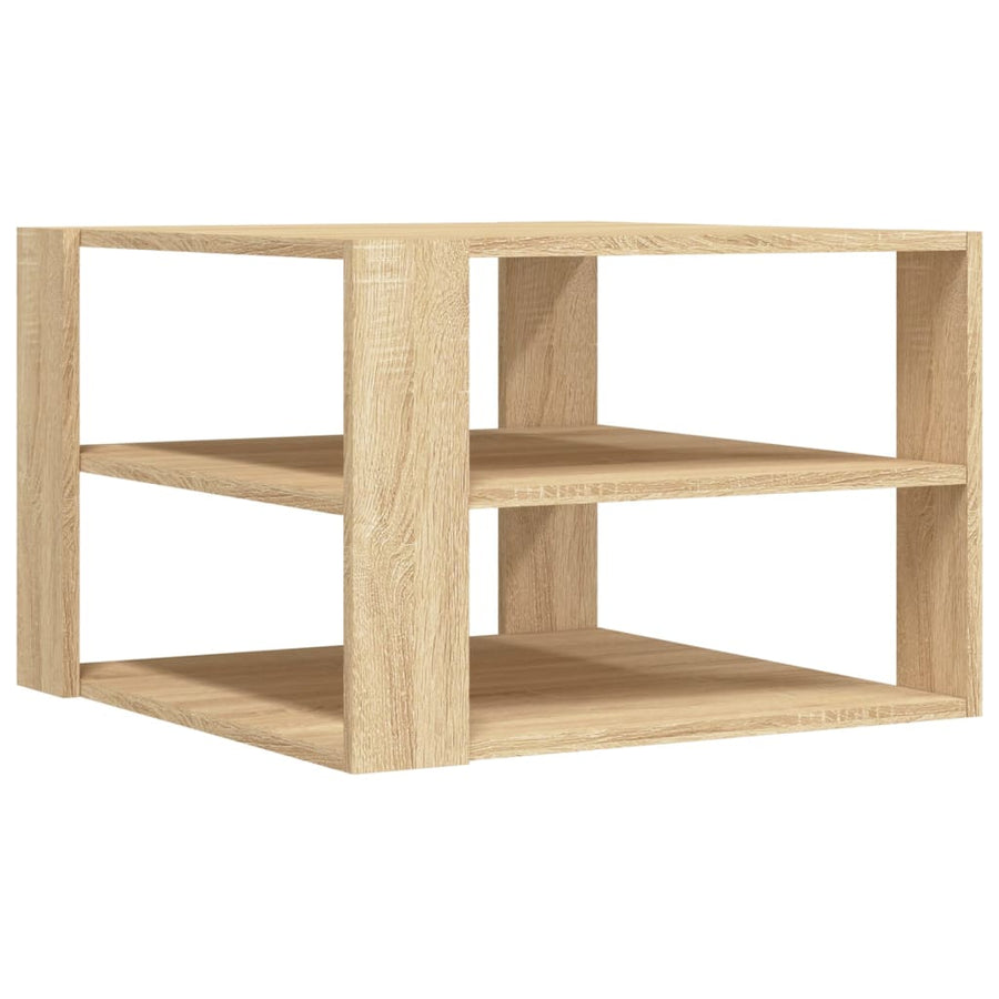 Salontafel 59,5X59,5X40 Cm Bewerkt Hout Kleurig Sonoma eiken