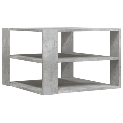 Salontafel 59,5X59,5X40 Cm Bewerkt Hout Betongrijs