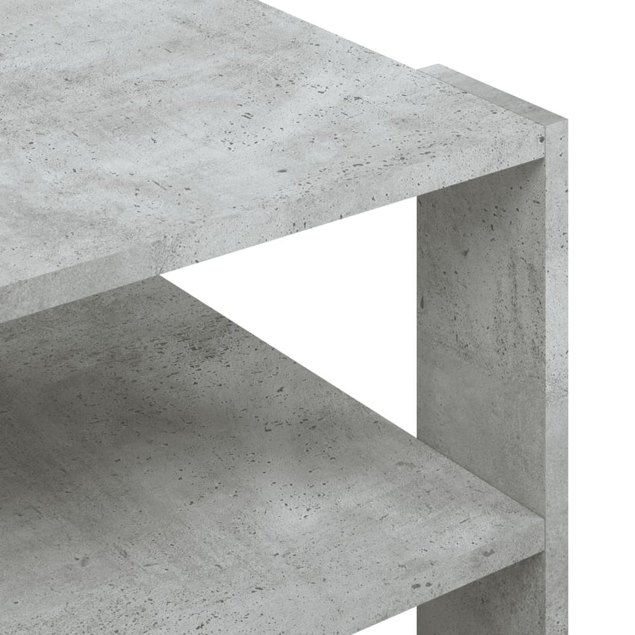 Salontafel 59,5X59,5X40 Cm Bewerkt Hout Betongrijs