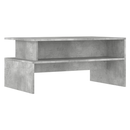 Salontafel 90X55X42,5 Cm Bewerkt Hout Betongrijs Sonoma eiken