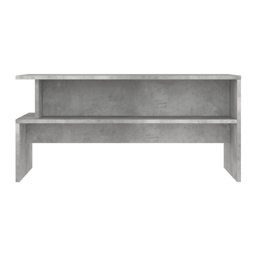Salontafel 90X55X42,5 Cm Bewerkt Hout Betongrijs Sonoma eiken