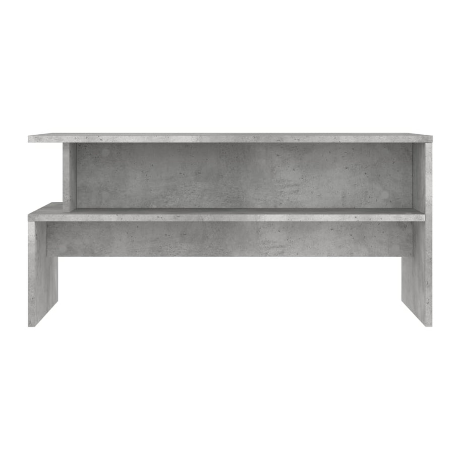 Salontafel 90X55X42,5 Cm Bewerkt Hout Betongrijs Sonoma eiken