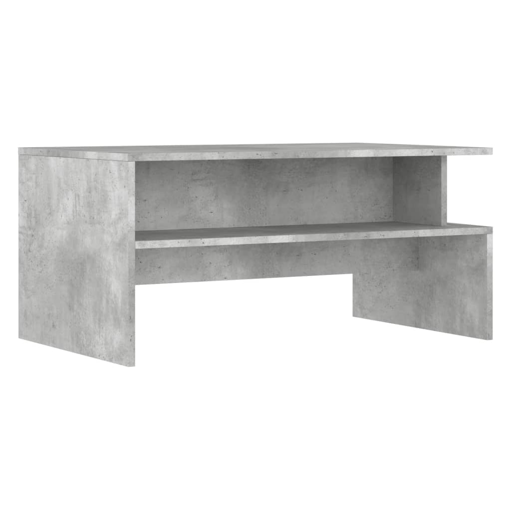 Salontafel 90X55X42,5 Cm Bewerkt Hout Betongrijs Sonoma eiken