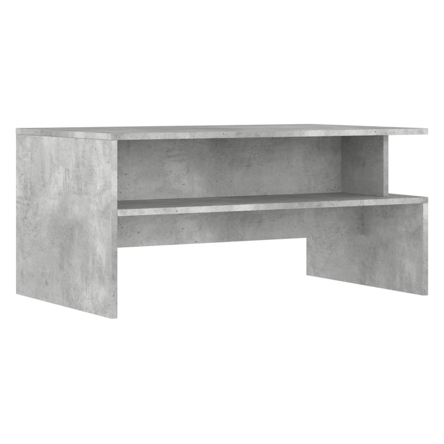 Salontafel 90X55X42,5 Cm Bewerkt Hout Betongrijs Sonoma eiken