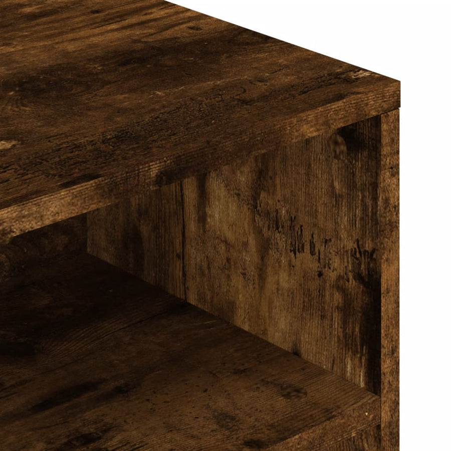 Salontafel 90x55x42,5 cm bewerkt hout gerookt eikenkleurig