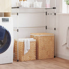 Wasmanden 2 st waterhyacint 36x36x50cm & 31x31x42cm