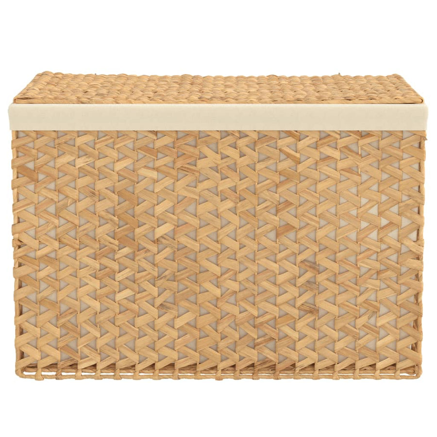 Wasmand met 3 vakken 75x42,5x52 cm waterhyacint