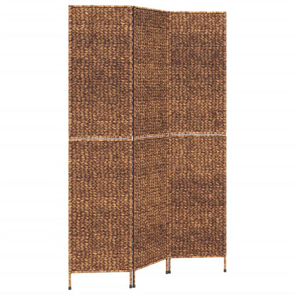 Kamerscherm Met 3 Panelen Waterhyacint 122 x 180 cm Bruin