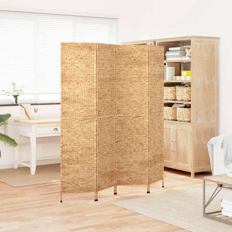 Kamerscherm Met 4 Panelen 163X180 Cm Waterhyacint