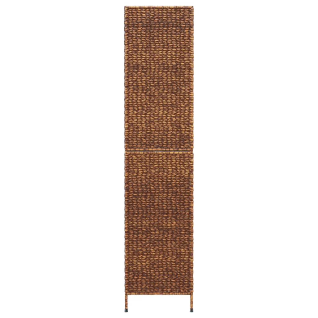 Kamerscherm Met 4 Panelen 163X180 Cm Waterhyacint Bruin
