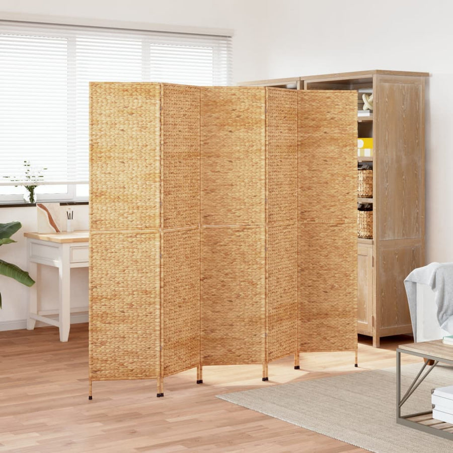 Kamerscherm Met 5 Panelen 205X180 Cm Waterhyacint
