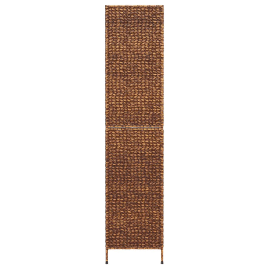 Kamerscherm Met 5 Panelen 205X180 Cm Waterhyacint Bruin