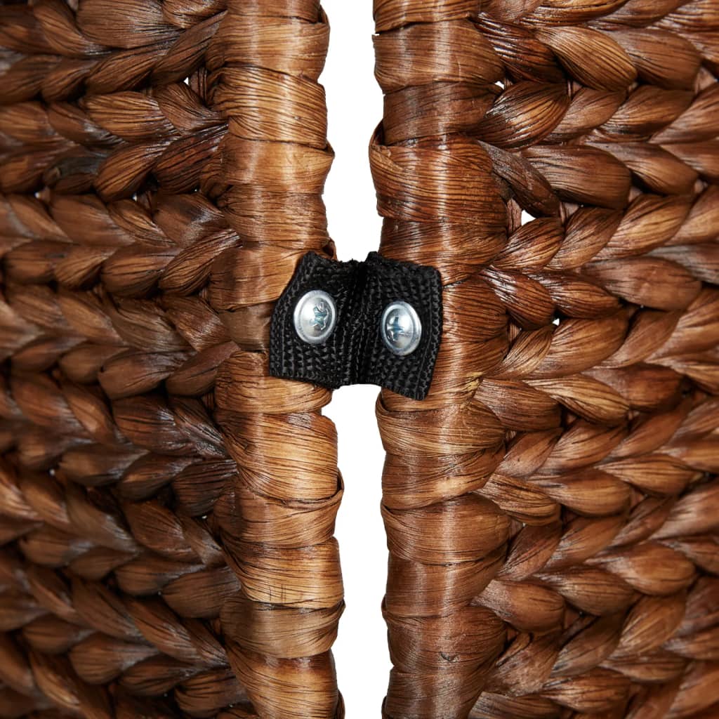 Kamerscherm Met 5 Panelen 205X180 Cm Waterhyacint Bruin