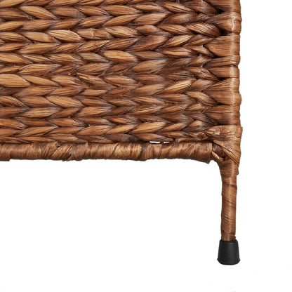 Kamerscherm Met 5 Panelen 205X180 Cm Waterhyacint Bruin