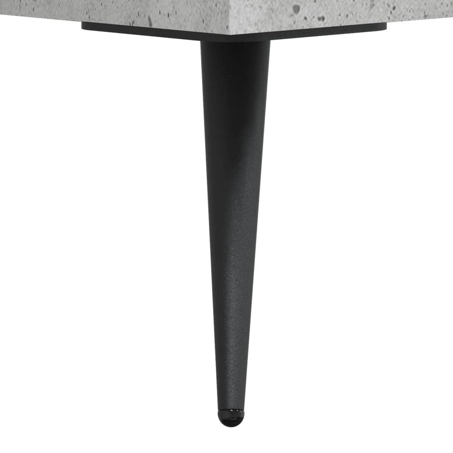 Hoge Kast 69,5X34X180 Cm Bewerkt Hout Betongrijs