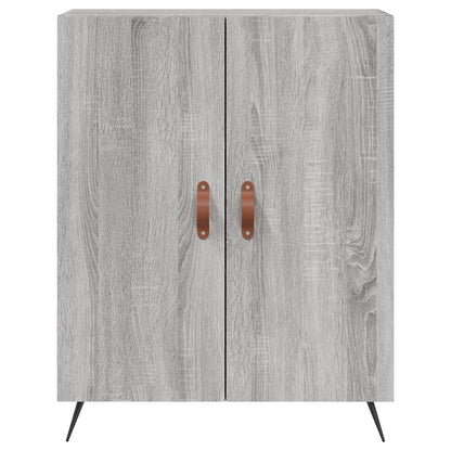 Hoge Kast 69,5X34X180 Cm Bewerkt Hout Grijs Sonoma Eikenkleurig