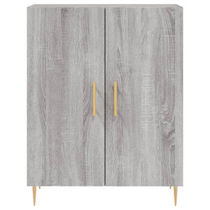 Hoge Kast 69,5X34X180 Cm Bewerkt Hout Grijs Sonoma Eikenkleurig