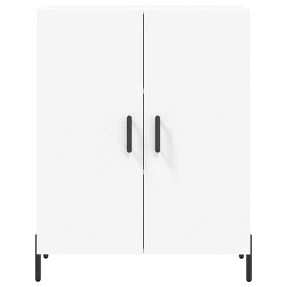 Hoge kast 69,5x34x180 cm bewerkt hout wit