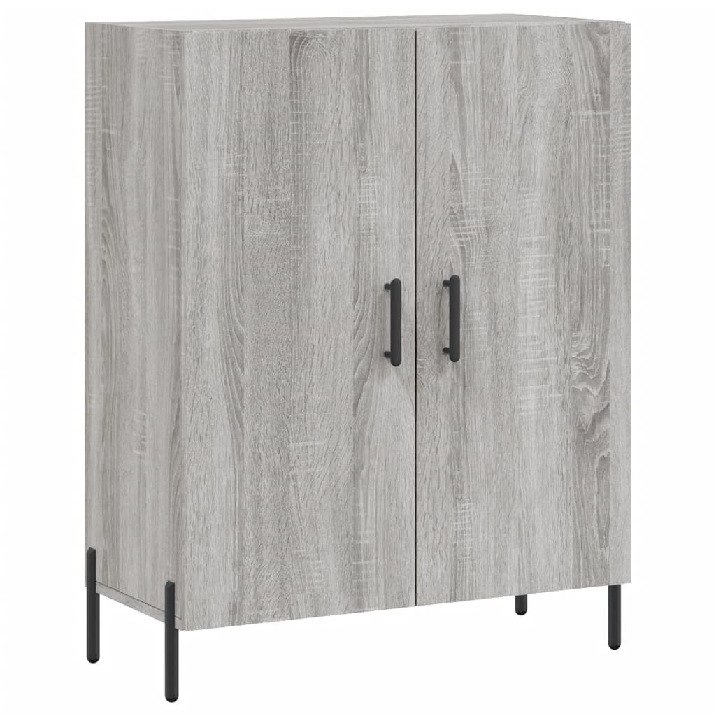 Hoge Kast 69,5X34X180 Cm Bewerkt Hout Grijs Sonoma Eikenkleurig