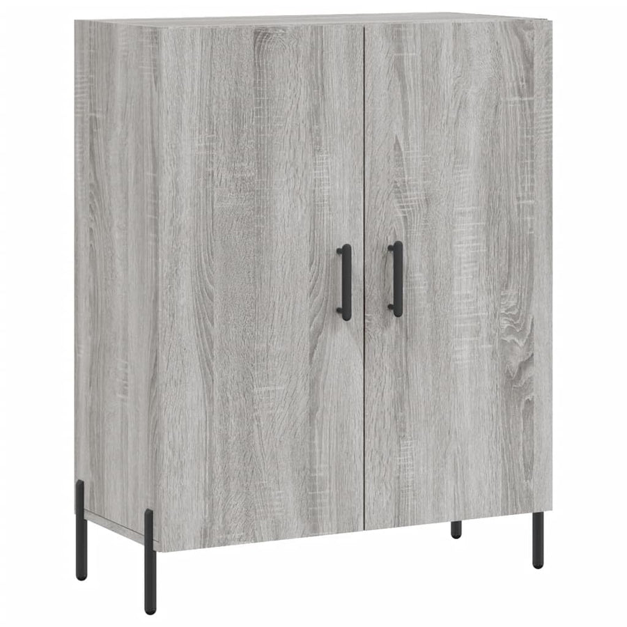 Hoge Kast 69,5X34X180 Cm Bewerkt Hout Grijs Sonoma Eikenkleurig