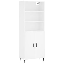 Hoge Kast 69,5X34X180 Cm Bewerkt Hout Wit