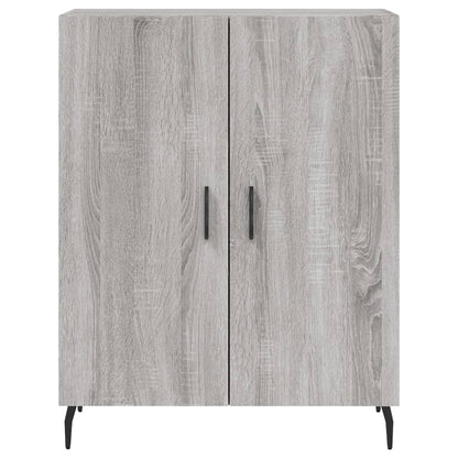 Hoge kast 69,5x34x180 cm bewerkt hout grijs sonoma eikenkleurig