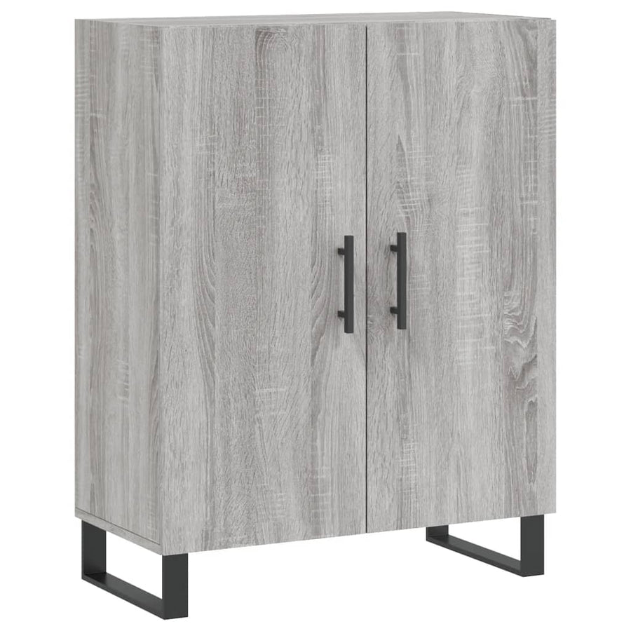 Hoge Kast 69,5X34X180 Cm Bewerkt Hout Grijs Sonoma Eikenkleurig