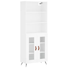 Hoge Kast 69,5X34X180 Cm Bewerkt Hout Wit