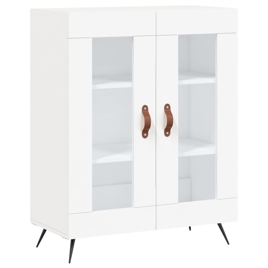 Hoge Kast 69,5X34X180 Cm Bewerkt Hout Wit